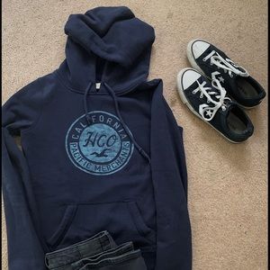 2/for$35 Hollister dark blue hoodie!!